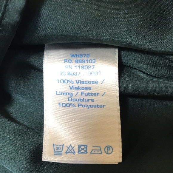 BODEN Size 14R dark green embroidered dress with cut outs - Picture 9 of 10